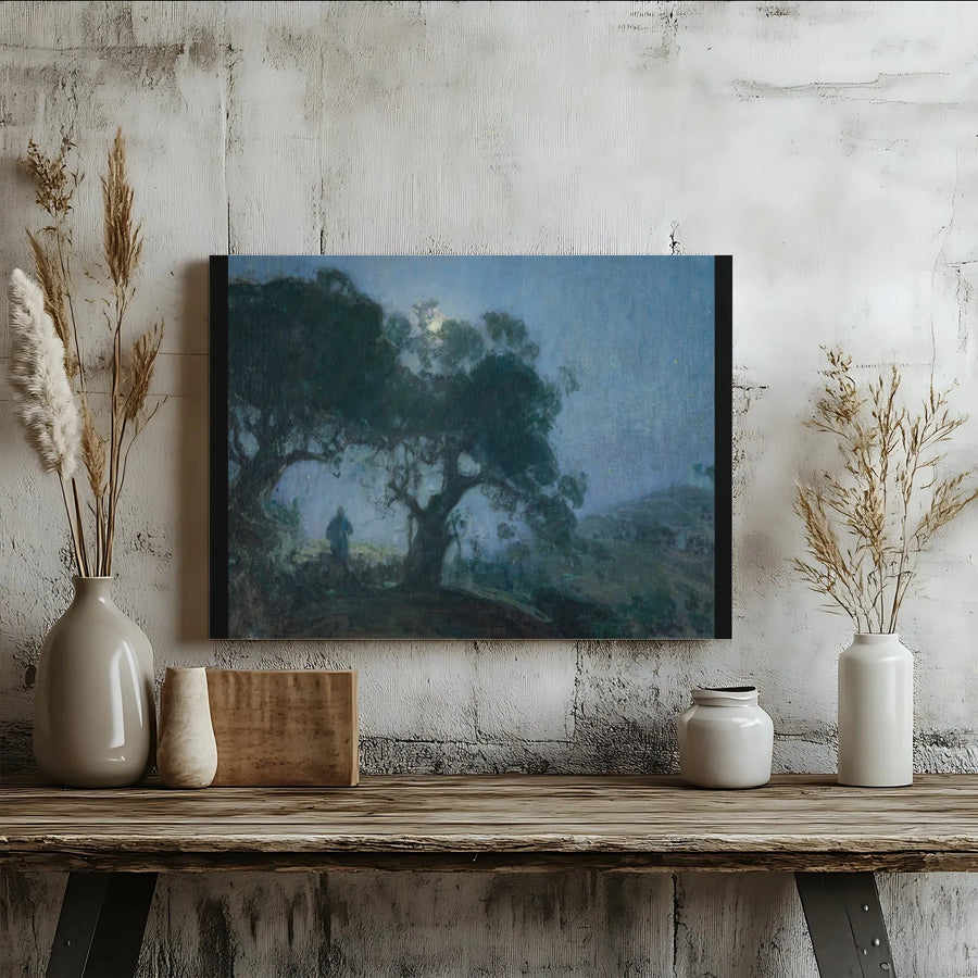 The Lone Scout Canvas Art | Frederic Remington Vintage Nocturne Painting | 1.25 Inch Gallery Wrap | Classic Western Home Wall Decor Gift