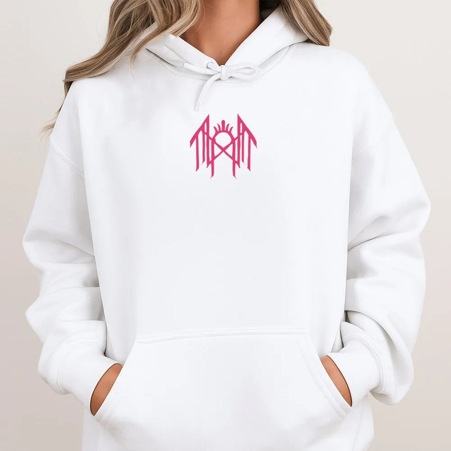 Abstract Symbol Hoodie | Minimalist Gothic Crown Graphic | Soft Cotton Blend Sweatshirt | Edgy Streetwear Gift for Men & Women