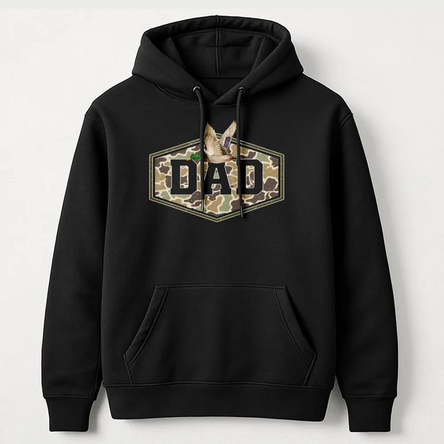 Camouflage Dad Shirt | Retro Mallard Duck Hunting Graphic | Premium Comfort Colors Cotton | Father's Day Gift for Hunter