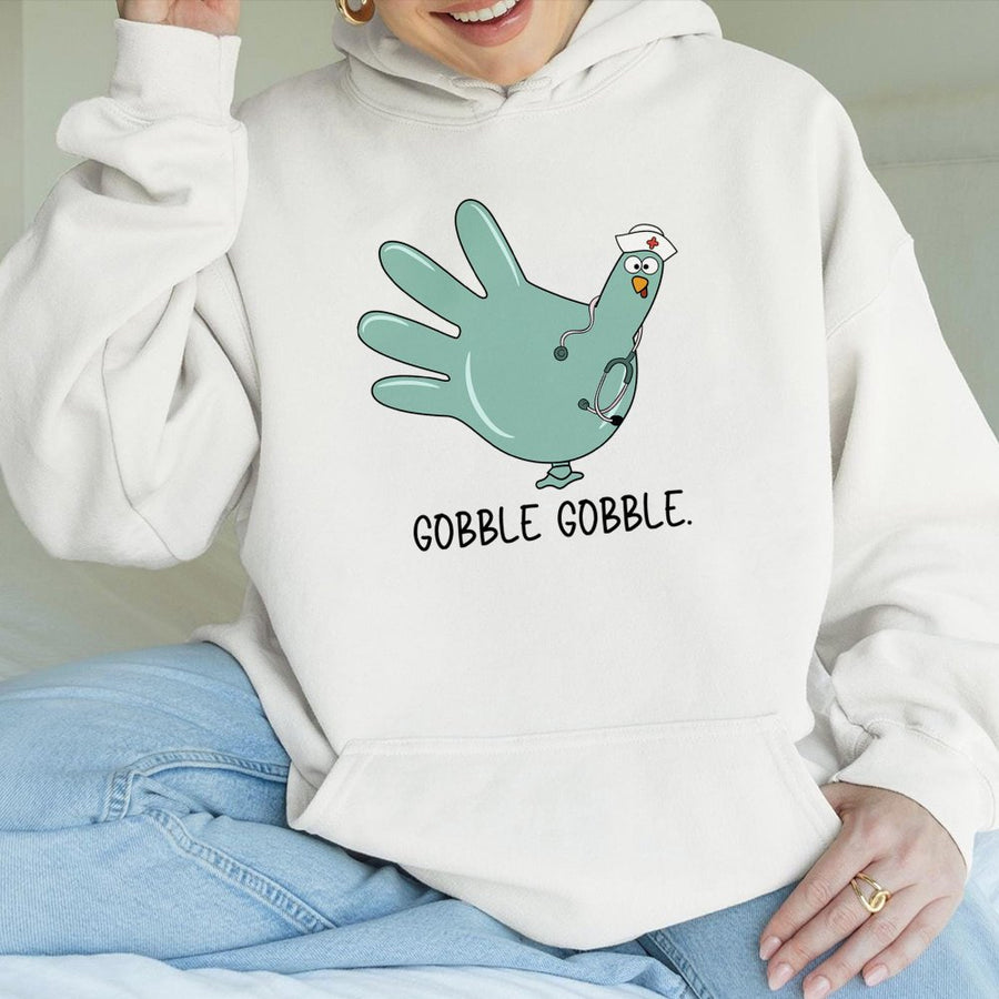 Nurse Thanksgiving Hoodie | Funny Turkey Stethoscope Design | Cotton-Poly Blend Premium Apparel | Cute Gift For Nurses And Nursing Students