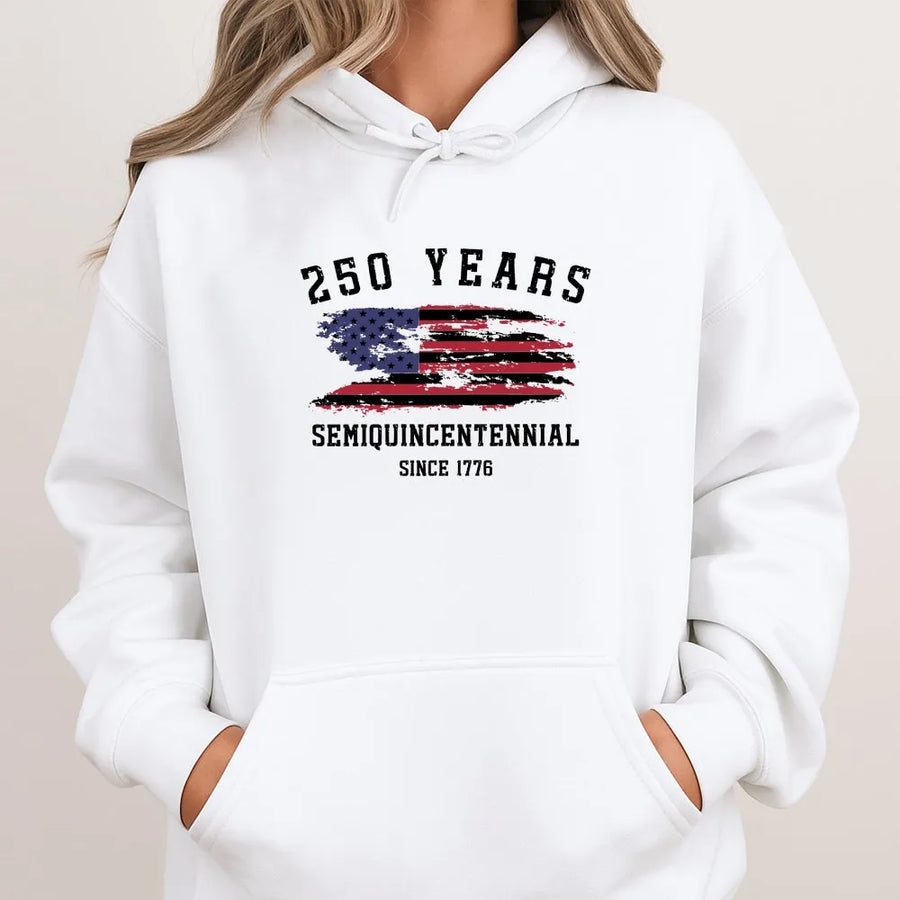 USA 250th Anniversary Hoodie | Vintage 1776 Semiquincentennial Design | Soft Cotton Blend | Patriotic Gift for Men and Women