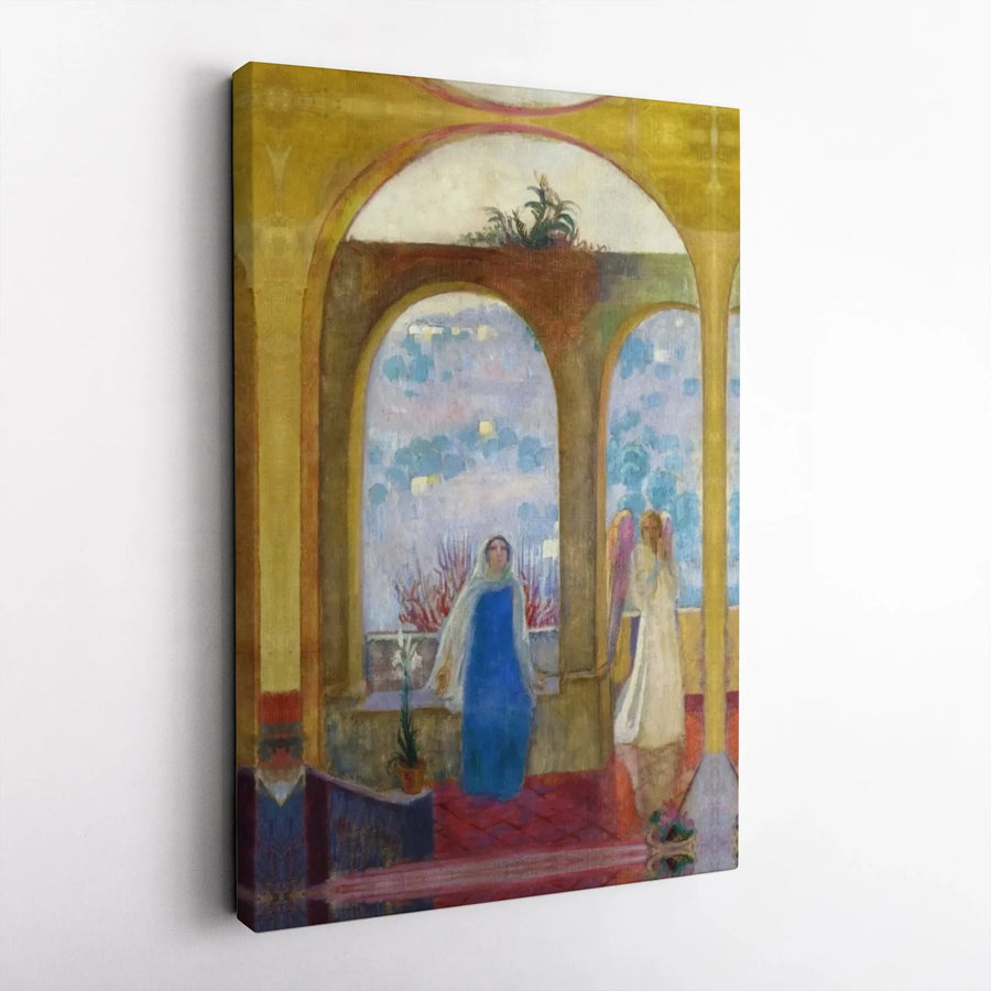 The Annunciation by Maurice Denis | Fine Art Religious Canvas Print | 1.25-Inch Gallery Wrap | Christian Home Decor Wall Art Gift