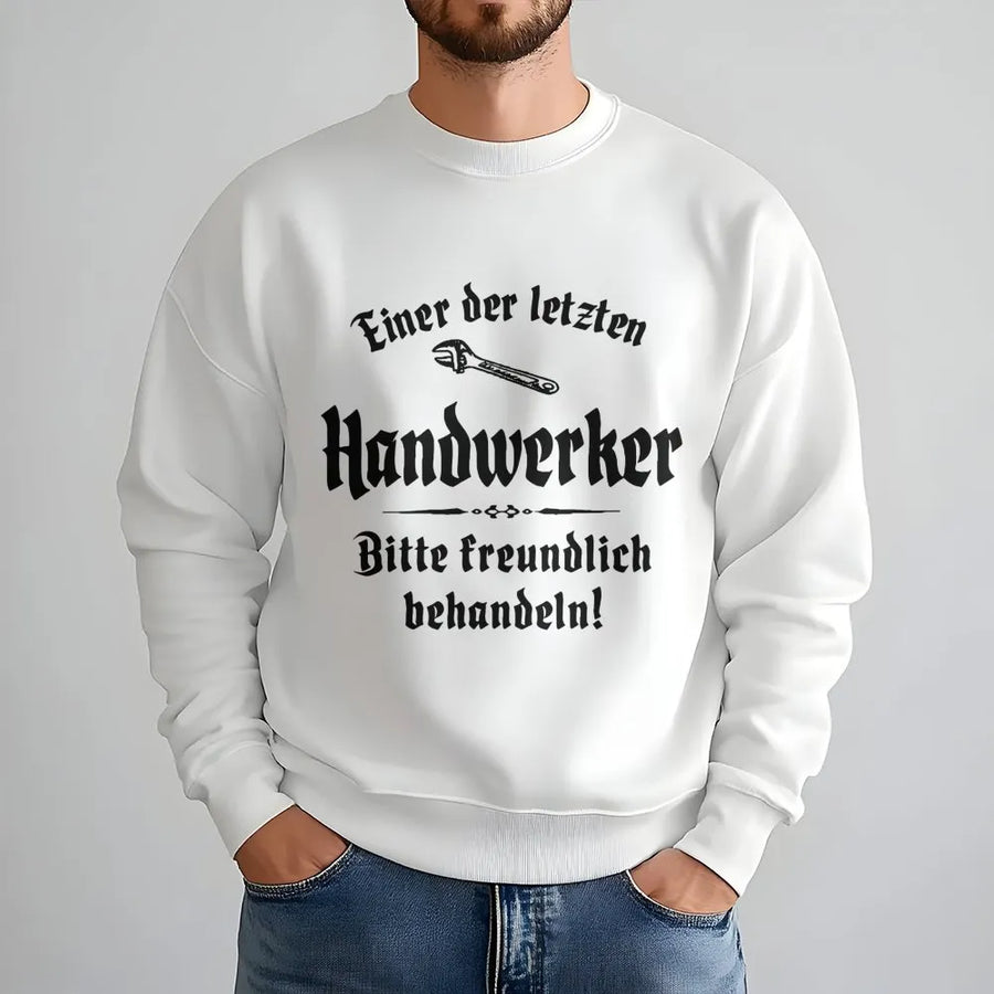 Handwerker Sweatshirt | Funny German Craftsman Saying Graphic | Premium Cotton Blend | Gift for German Dad, Handyman