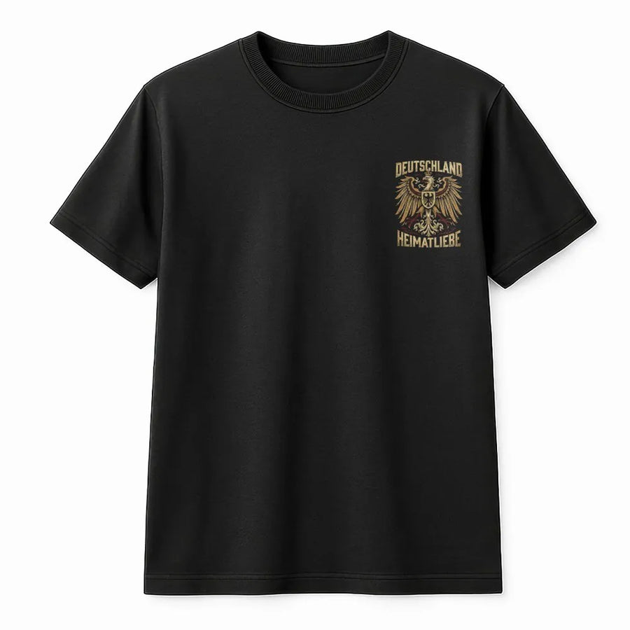 Deutschland T-Shirt | German Eagle Heimatliebe Crest | Premium Cotton Blend | Unisex Patriotic Gift for Germans