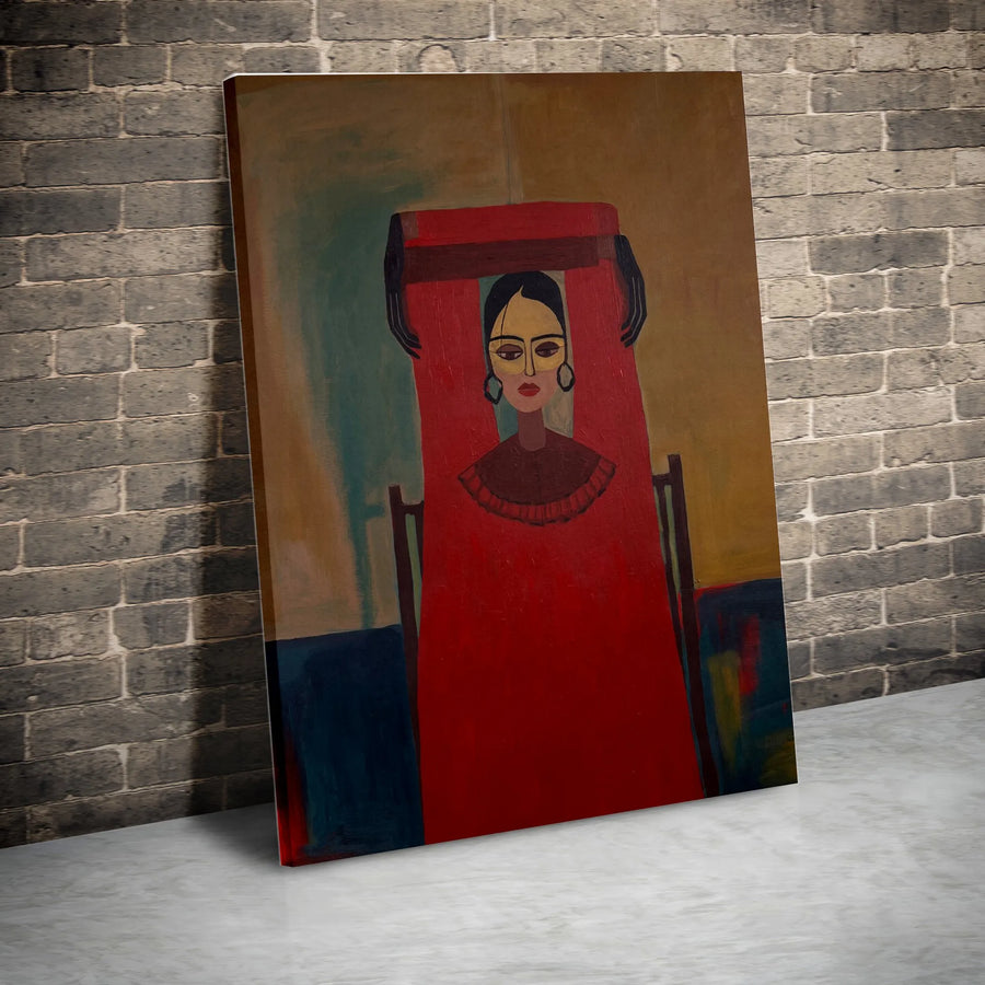 Alexander Bogomazov Cabaret Canvas Print | Famous 1907 Cubist Portrait | Premium Fade-Resistant Gallery Wall Art | Collector's Gift for Art Lovers