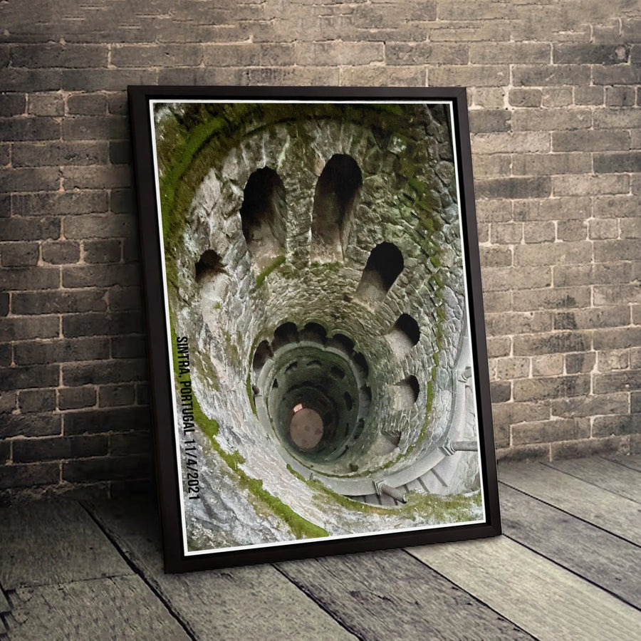 Initiation Well Canvas Wall Art | Quinta Da Regaleira Sintra Print | Premium Gallery-Wrapped Decor | Travel Photography Gift for Wanderers