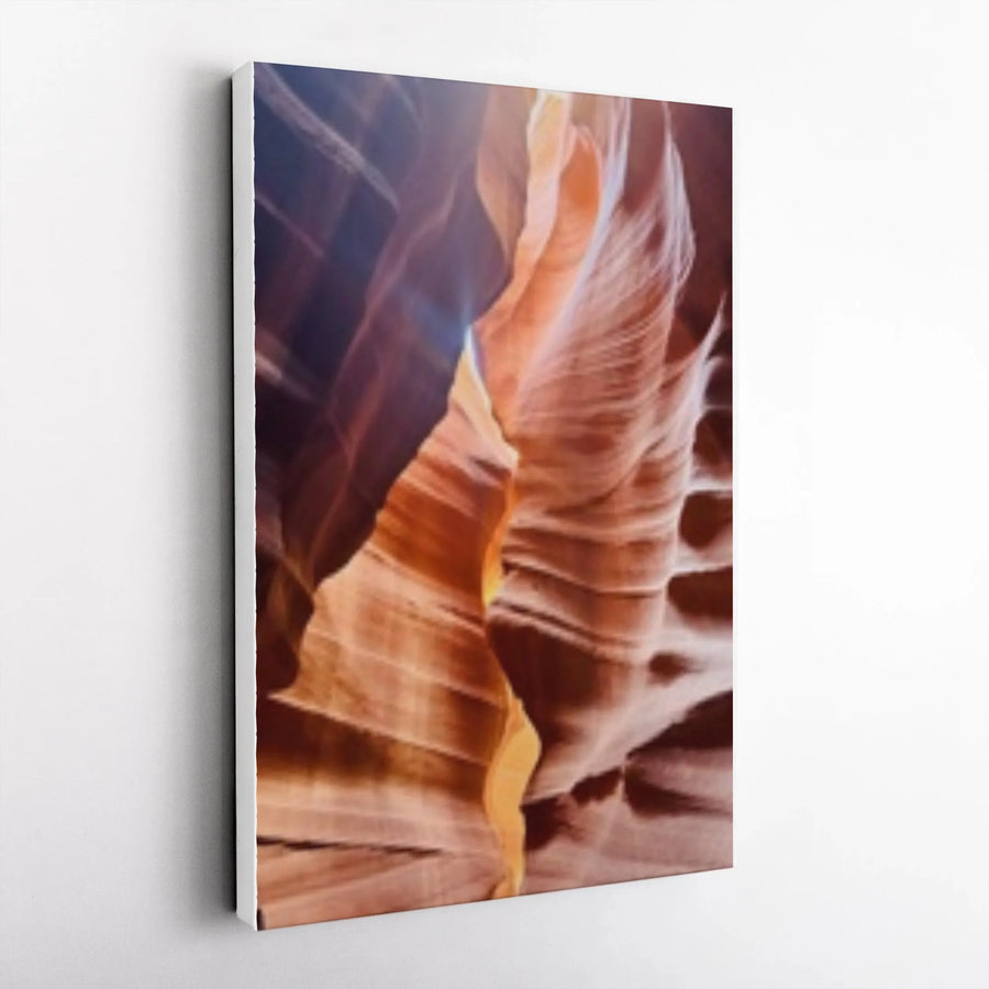 Antelope Canyon Canvas Print | Abstract Sandstone Formation Wall Art | Premium Gallery Wrapped Decor | Modern Southwest Living Room Gift
