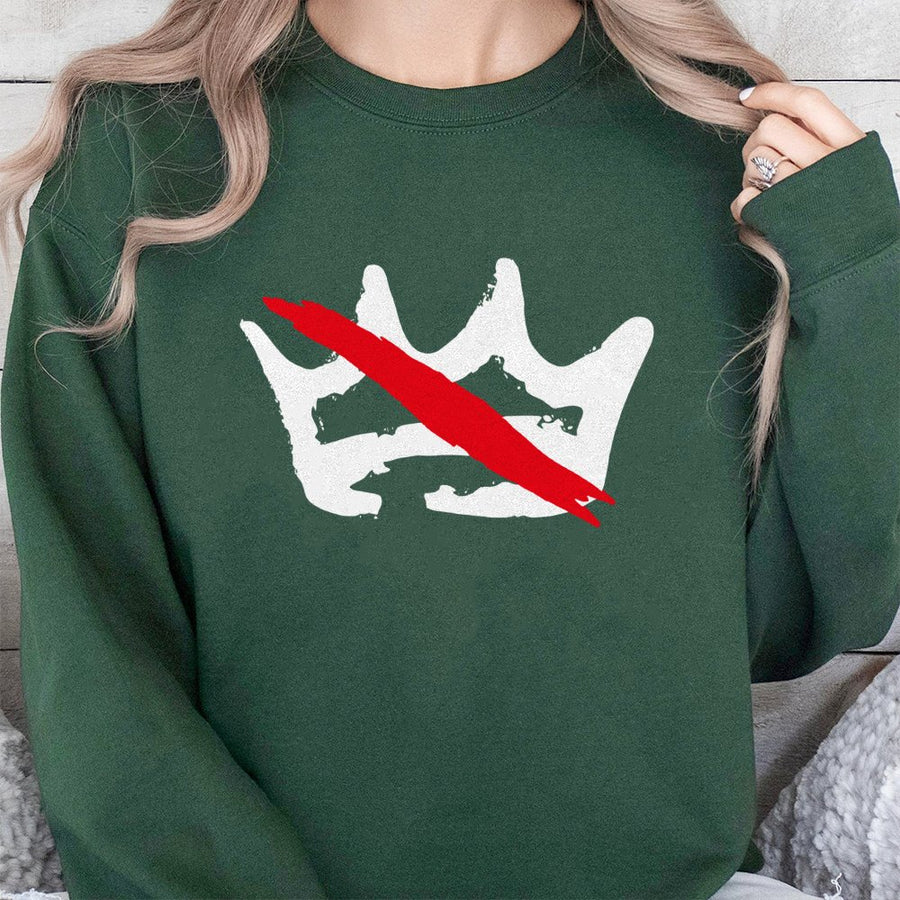 No Kings Protest Sweatshirt | Anti-Monarchy Crown Graphic | Premium Cotton Blend | Activism Gift for Activists and Advocates