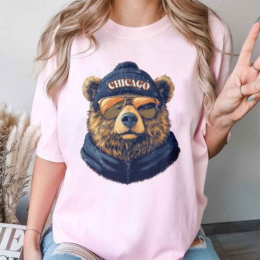 Vintage Chicago Bears Football T-Shirt Trendy Fan Gift Game Day Apparel Retro Fan Gear For Chicago Bears