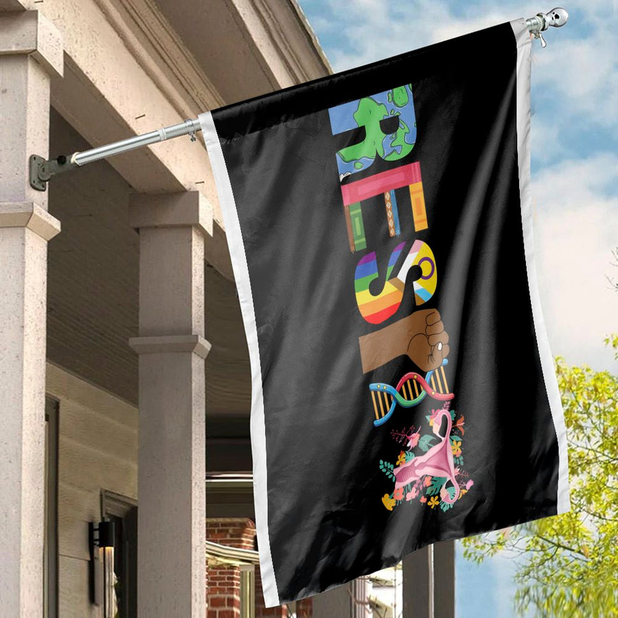 Respect House Flag | Social Justice Human Rights Pride Decor | Premium Weather-Resistant Polyester | Activist Home Yard Banner Gift