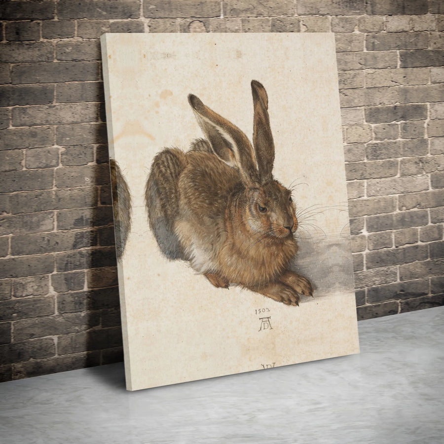 Albrecht Dürer Young Hare Canvas Wall Art | Fine Art Renaissance Print | 1.25 Inch Gallery Wrap | Classic Home Decor Gift