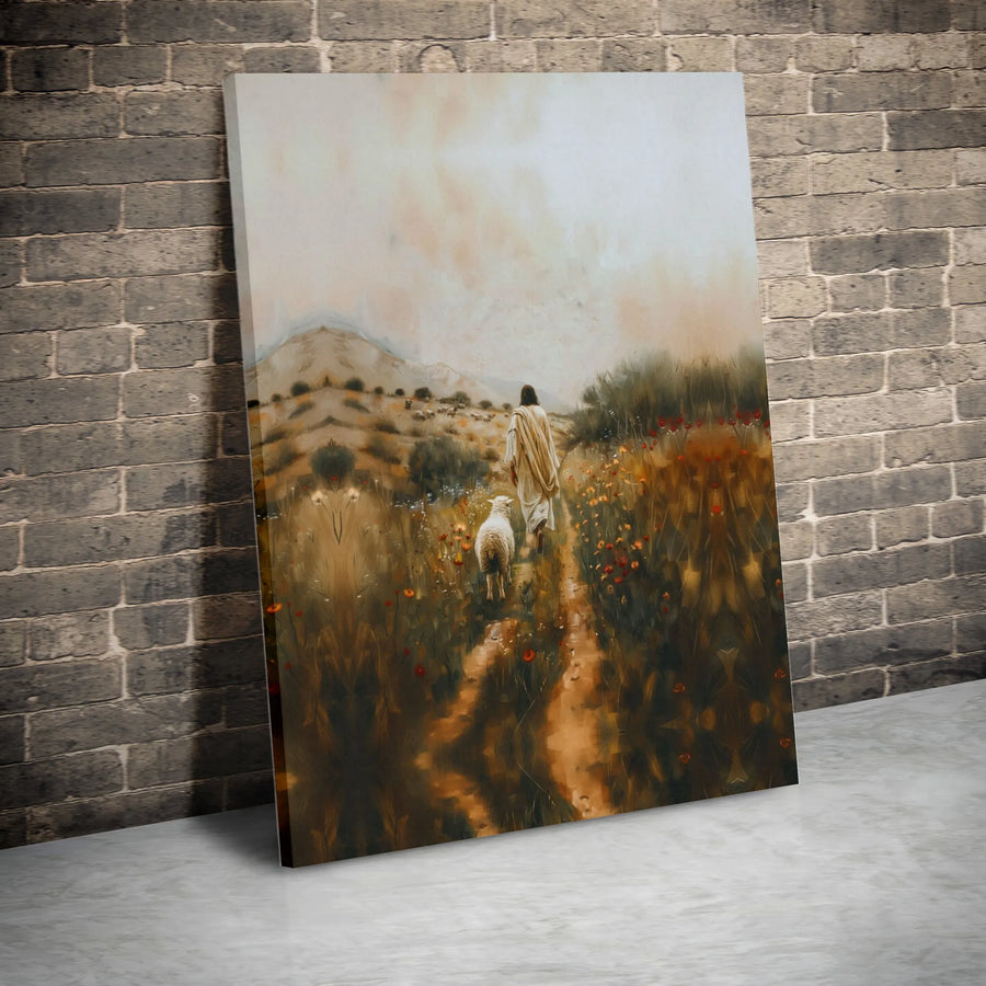 Jesus The Good Shepherd Canvas | Faith-Inspired Wall Art | Premium Gallery-Wrapped Print | Religious Home Decor Gift