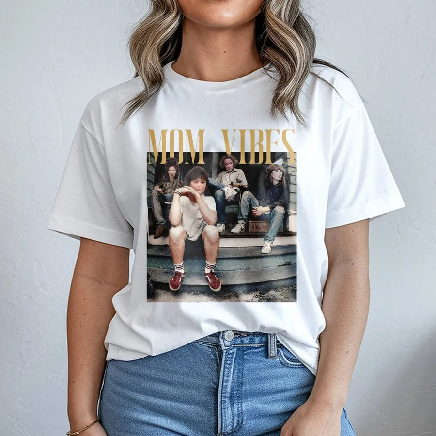 90s Mom Vibes T-Shirt | Retro Aesthetic Graphic Print | Premium Soft Cotton Tee | Funny Mother's Day 2026 Gift for Cool Moms
