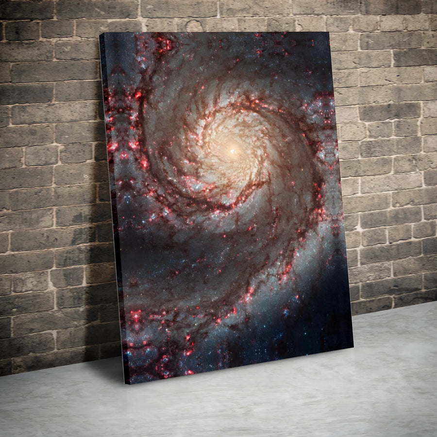 Spiral Galaxy Canvas Wall Art | Stunning Nebula Photography | Premium 1.25" Thick Frameless Print | Gift for Astronomy Lover