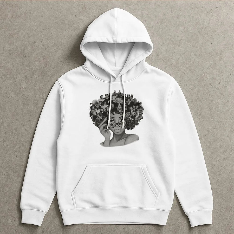 My Roots Hoodie | Black History Month Graphic Art | Premium Cotton Blend | Gift for African American Heritage Awareness