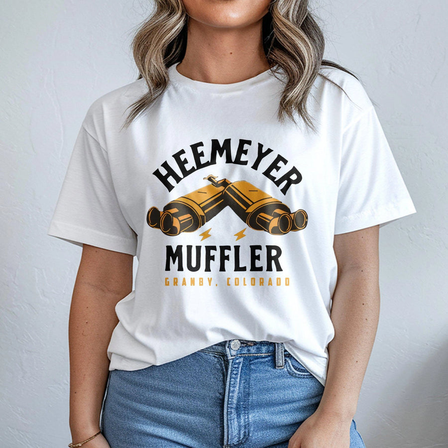 Heemeyer Muffler T-Shirt | Granby Colorado Historical Graphic | Premium Cotton Unisex Tee | Gift for True Crime History Enthusiasts