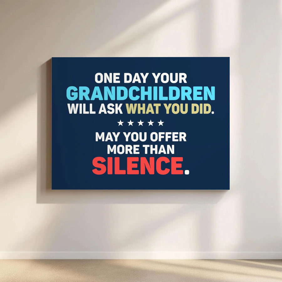 Inspirational Quote Canvas Wall Art | 'What You Did' Legacy Quote | Premium Gallery Wrap Print | Thoughtful Gift for Activists & History Buffs