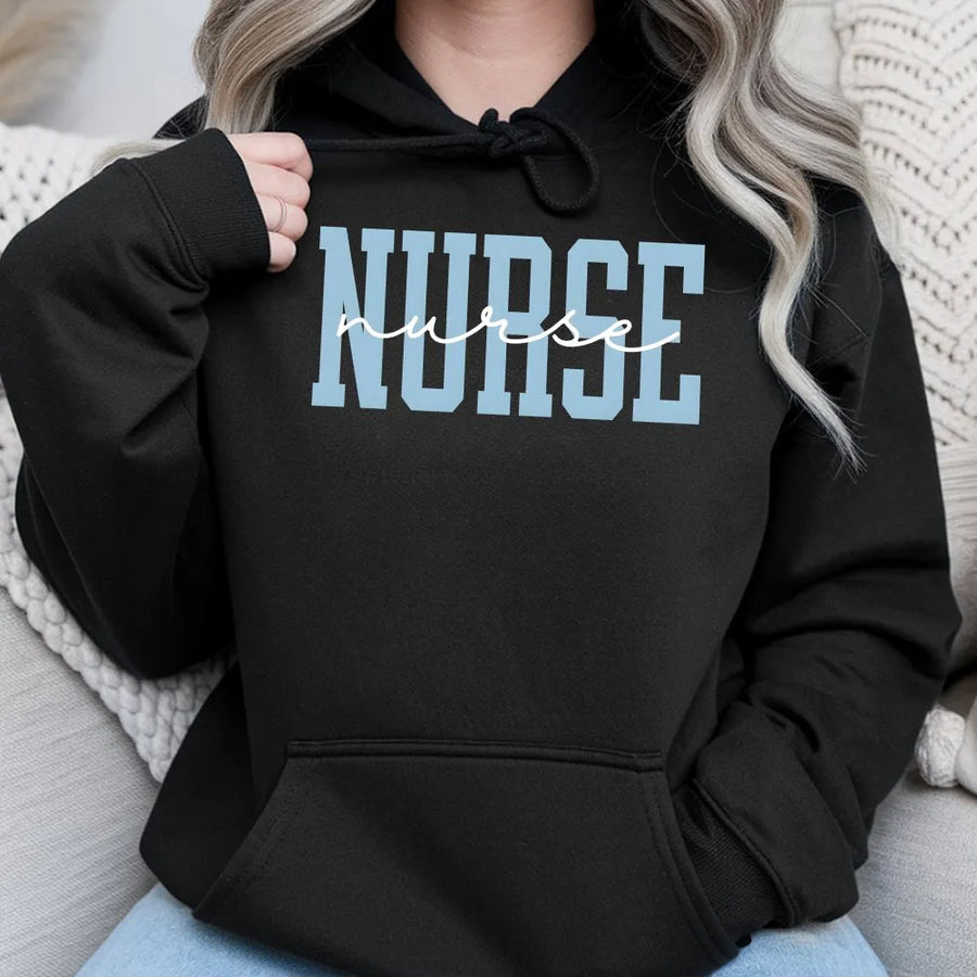Nurse Hoodie | Essential RN Medical Apparel | Premium Cotton-Poly Blend | Graduation Gift or Nurse Appreciation Present for Healthcare Workers