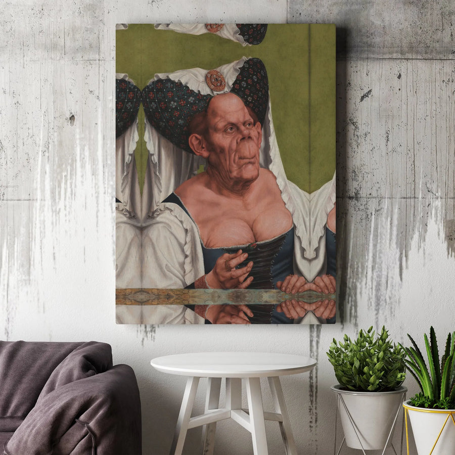 The Ugly Duchess Canvas Print | Renaissance Art Wall Decor | Premium 1.25-Inch Gallery Wrap | Famous Portrait Fine Art Gift