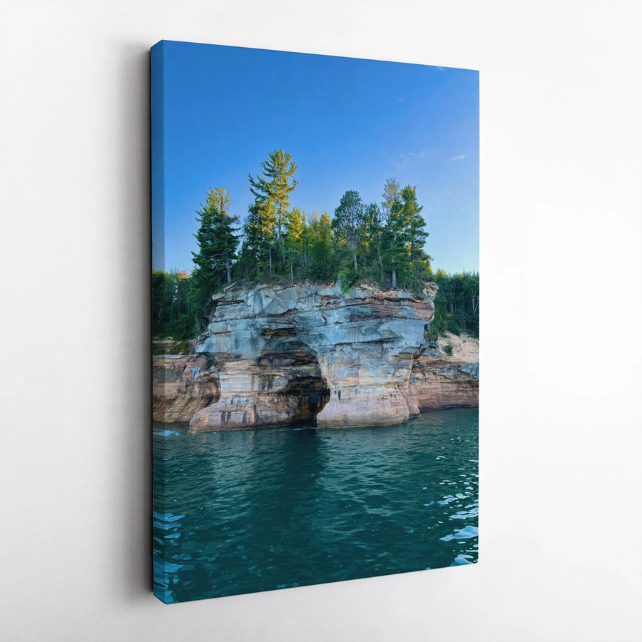 Pictured Rocks National Lakeshore Canvas | Arch Rock Lake Superior Landscape | Premium Gallery Wrap Wall Art | Nature Home Decor Gift