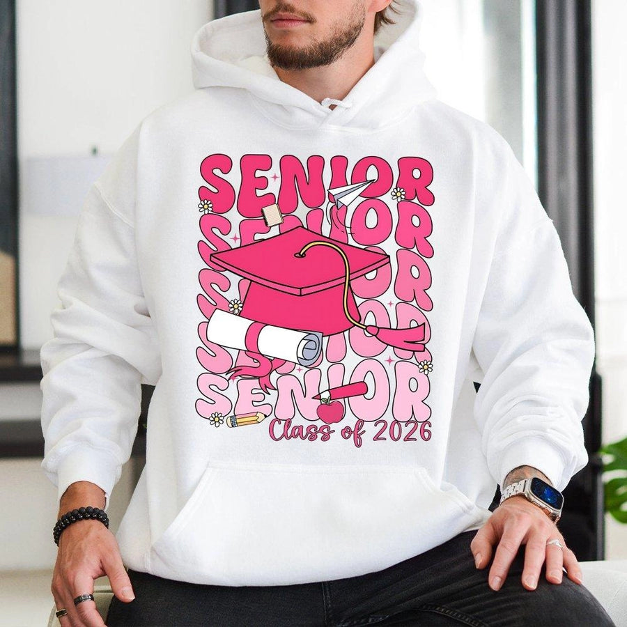 Senior 2026 Hoodie | Retro Aesthetic Graduation Design | Premium Cotton Blend | Gift for High School or College Student