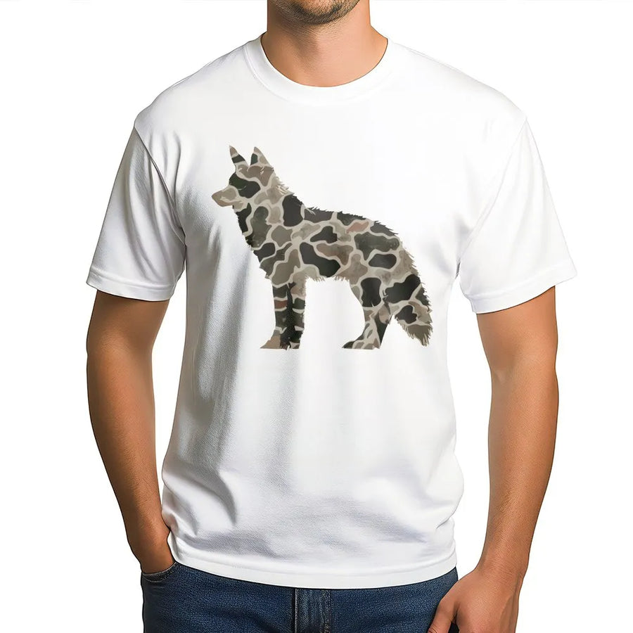 Coyote Hunting T-Shirt | Camouflage Predator Graphic | 100% Cotton Premium Tee | Outdoorsman Gift for Hunter