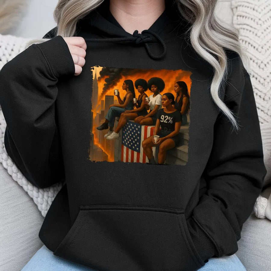 Black History 92 Percent Truth Hoodie | Political Commentary Graphic | Premium Soft Cotton | Gift for Black Women & Activists