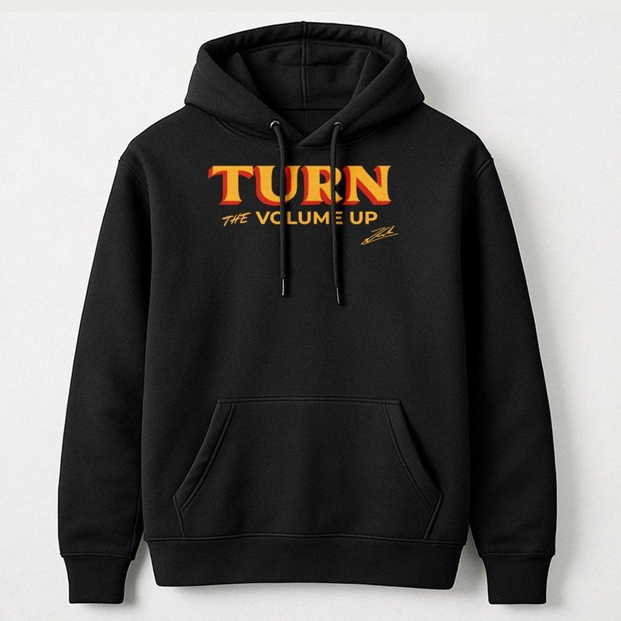 Turn The Volume Up Hoodie | NYC Politics Graphic Sweatshirt | Premium Cotton Blend | Gift For New York Activists And Supporters