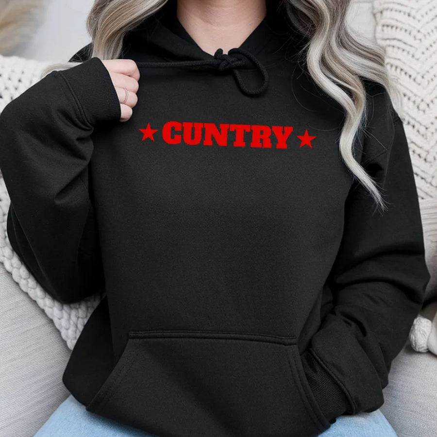 Funny Western Hoodie | Cuntry Rodeo Graphic Crewneck | Soft Cotton Blend | Unique Bachelorette Party Gift for Cowgirl