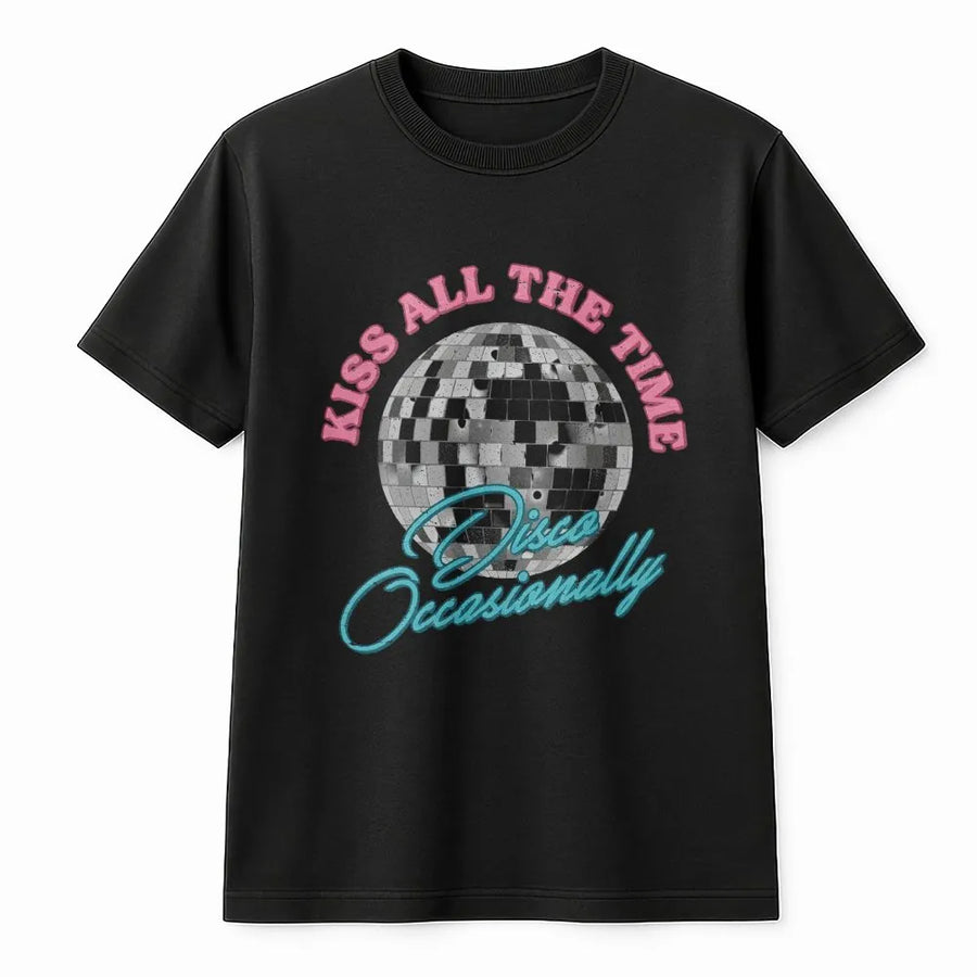 Disco Ball T-Shirt | Retro Y2K Graphic Pullover | Cozy Cotton Blend | Gift for 90s Pop Concert Fan