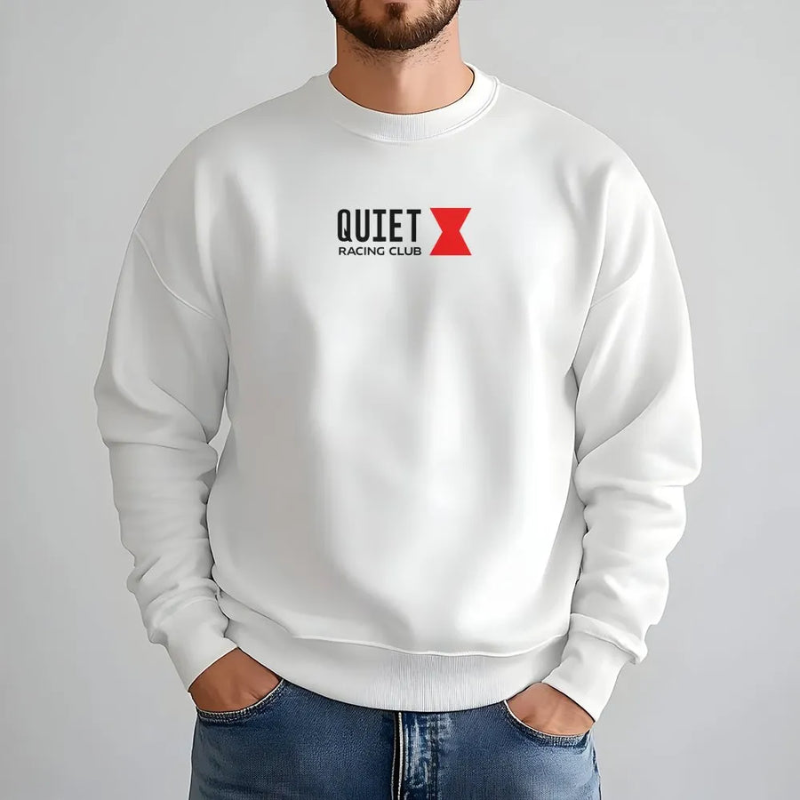 Quiet Racing Club Sweatshirt | Minimalist Automotive Graphic Tee | Premium Soft Cotton | Streetwear Gift for Car Enthusiast