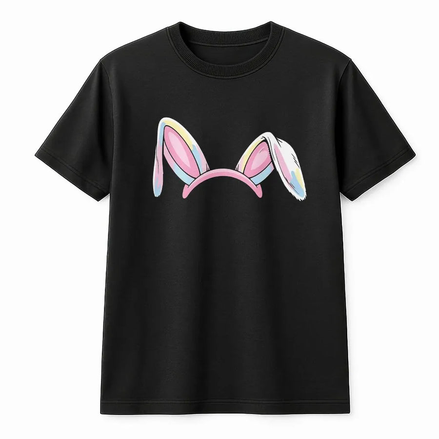 Easter Bunny Dog T-Shirt | Funny Puppy In Bunny Ears Graphic | 100% Cotton Premium Tee | Cute Easter Gift For Dog Lovers