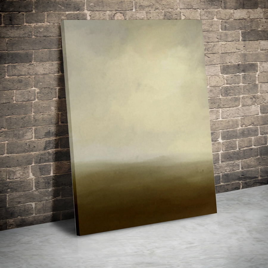 Abstract Landscape Canvas Print | Muted Earth Tone Gradient Art | Premium Thick Gallery Wrap | Modern Living Room Decor Gift