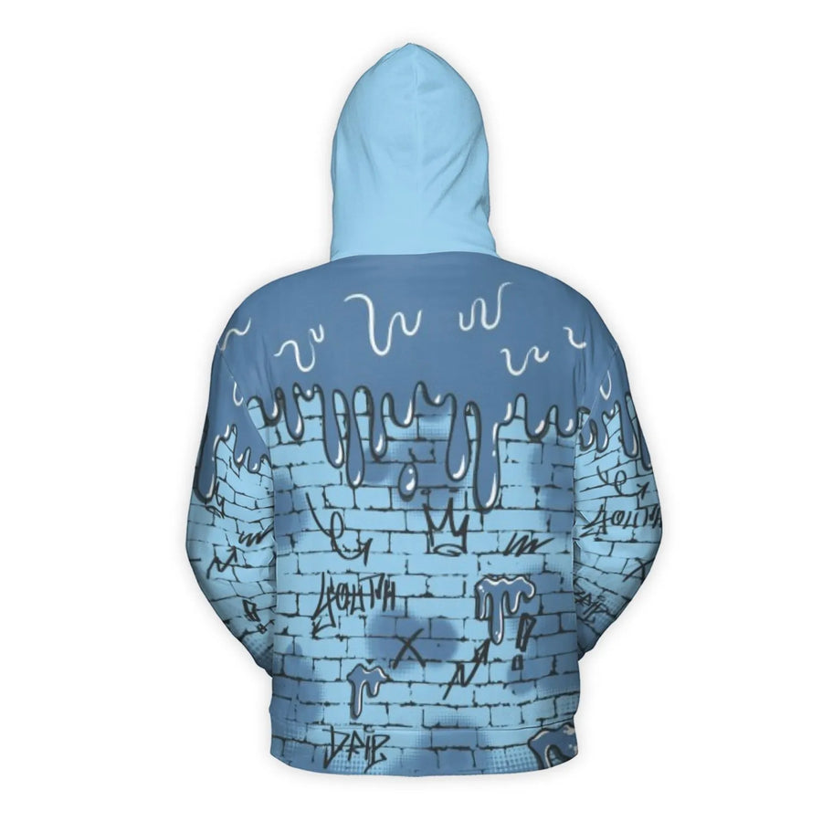 Been Different Graffiti Hoodie | Urban Streetwear Brick Wall Print | Premium Brushed Fleece Pullover | Unisex Oversized Style Gift