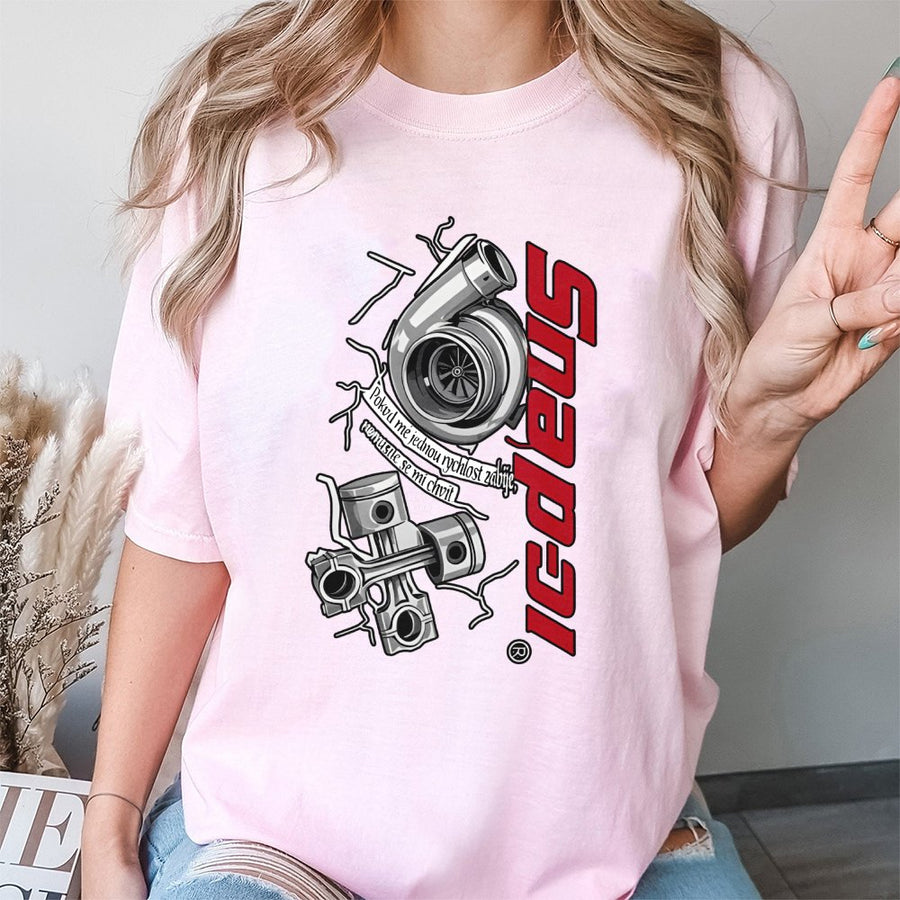 Turbocharger Engine Graphic T-Shirt | Street Racing Car Enthusiast Apparel | 100% Cotton Premium Tee | Gift For Tuner Gearheads