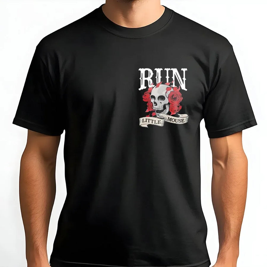 Run Little Mouse T-Shirt | Dark Romance Book Aesthetic Design | Premium Soft Cotton Tee | Romantic Thriller Novel Reader Gift