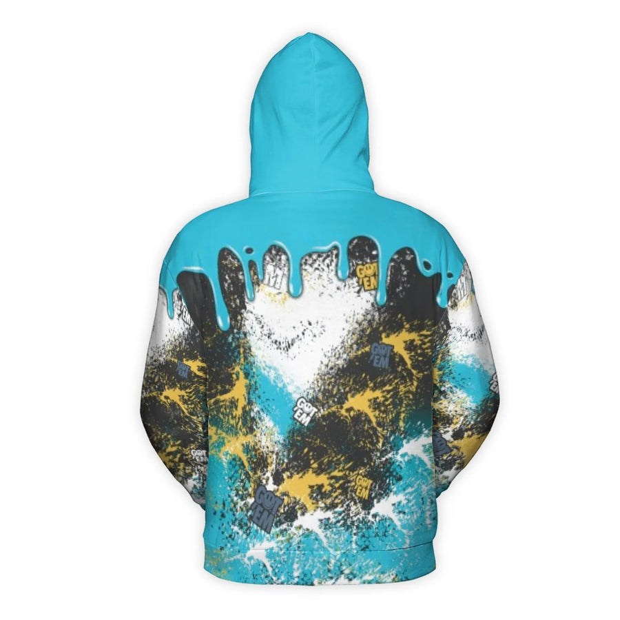 Number 23 Drip Hoodie | Graffiti Streetwear Graphic Sweatshirt | Premium Polyester Fleece | Unisex Urban Style Gift for Sneakerheads