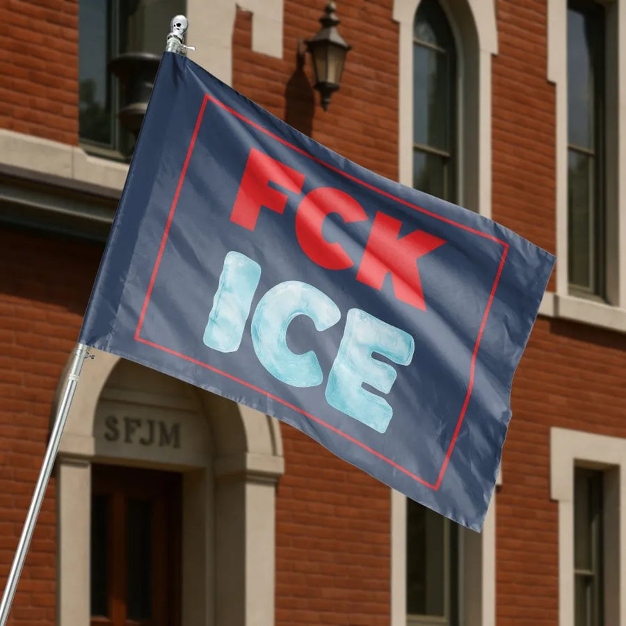 Anti ICE House Flag | Immigrant Rights Protest Banner | Double Sided Polyester | Social Justice Yard Decor Gift