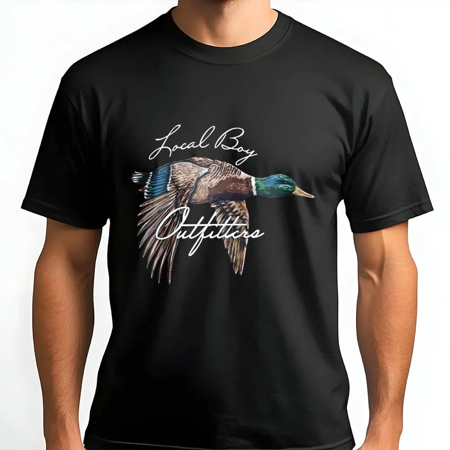 Mallard Duck T-Shirt | Flying Duck Graphic Tee | Premium 100% Cotton | Nature Lover Gift for Hunters and Outdoor Enthusiasts