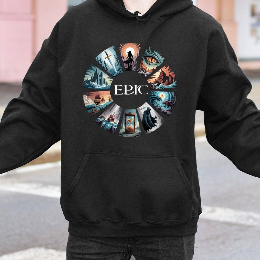 Epic Musical Saga Hoodie | Fantasy Theater Adventure Graphic | Premium Cotton Blend | Gift for Broadway Musical Fans and Collectors