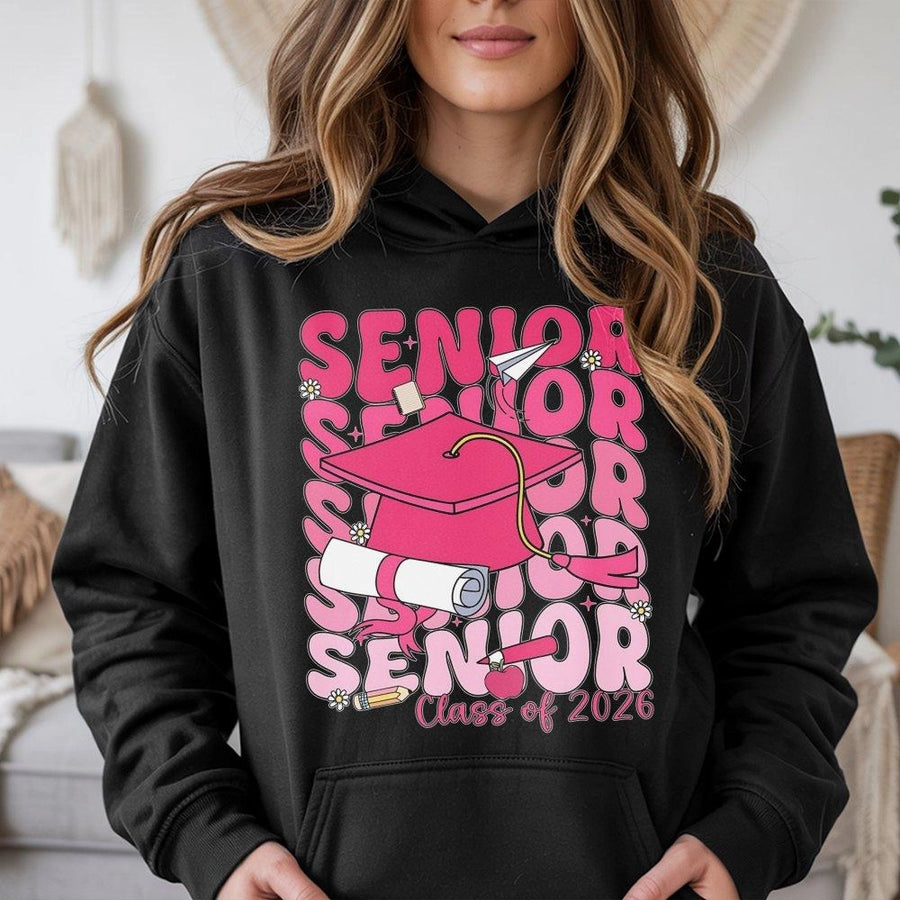Senior 2026 Hoodie | Retro Aesthetic Graduation Design | Premium Cotton Blend | Gift for High School or College Student