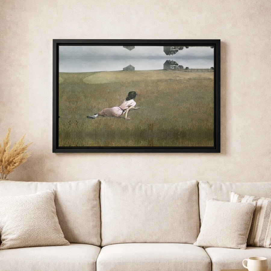Christina's World Canvas Wall Art | Andrew Wyeth Masterpiece Print | Gallery-Wrapped Premium Decor | American Realism Home Decor Gift
