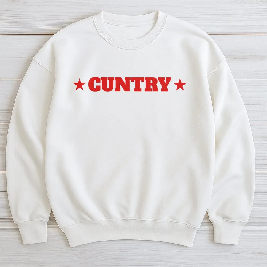 Funny Western Sweatshirt | Cuntry Rodeo Graphic Crewneck | Soft Cotton Blend | Unique Bachelorette Party Gift for Cowgirl