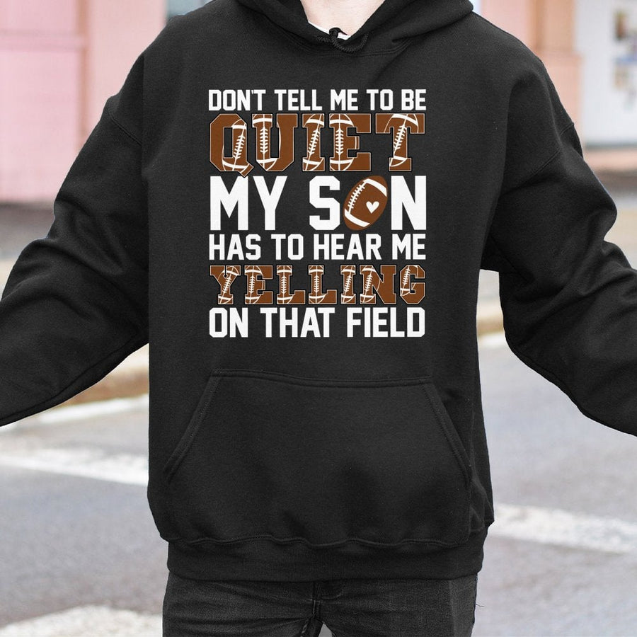 Football Mom Hoodie | Funny Game Day Quote Design | Cotton-Blend Premium Quality | Gift for Proud Sports Mom