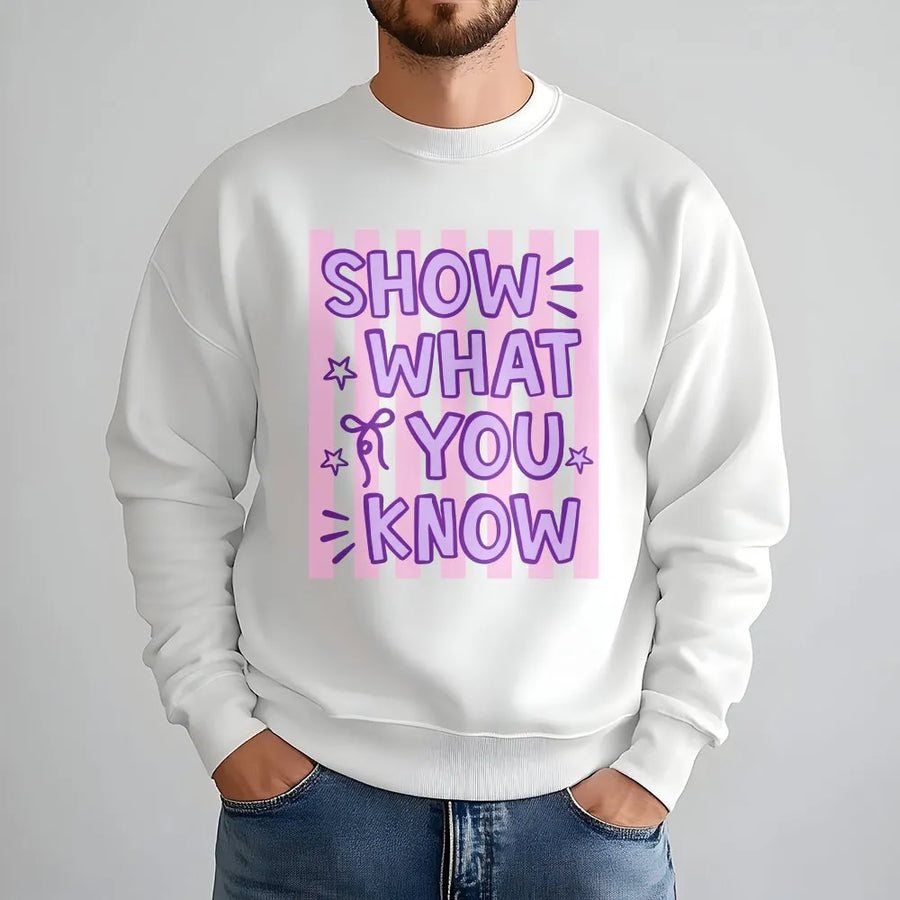 Test Day Teacher Shirt | Show What You Know Striped Graphic | Premium Comfort Colors Tee | Matching Teacher Team Gift
