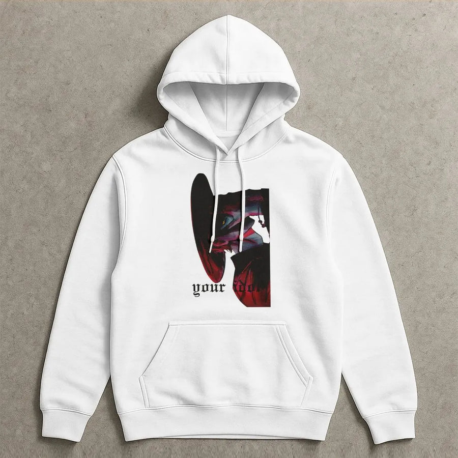 Your Idol Graphic Hoodie | Aesthetic Demon Hunter Streetwear | Premium Cotton Blend | Gift for Anime Fans and K-Pop Lovers