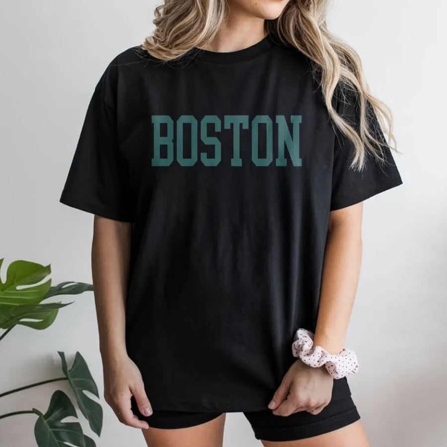 Boston T-Shirt | Vintage Varsity Block Letter Sweatshirt | Premium Cotton Blend | Gift for Boston Fan, City Pride Apparel