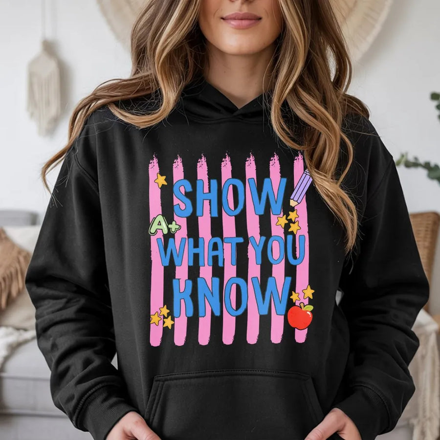 Show What You Know Teacher Shirt | Cute Motivational Testing Day Tee | Premium Soft Cotton | Teacher Appreciation Gift
