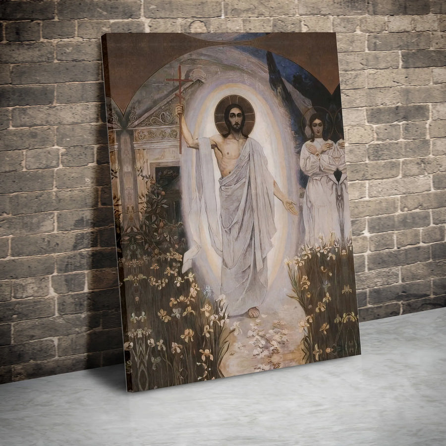 Resurrection of Jesus Christ Canvas Print | Religious Fine Art Wall Decor | Gallery Quality 1.25 Inch Wrap | Spiritual Christian Home Gift