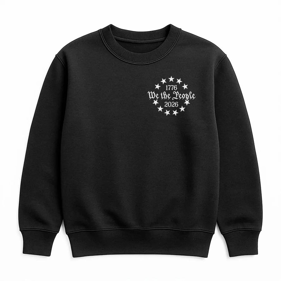 We The People Sweatshirt | 1776-2026 USA 250th Anniversary Design | Premium Cotton Blend Sweatshirt | Patriot Gift for Men and Women
